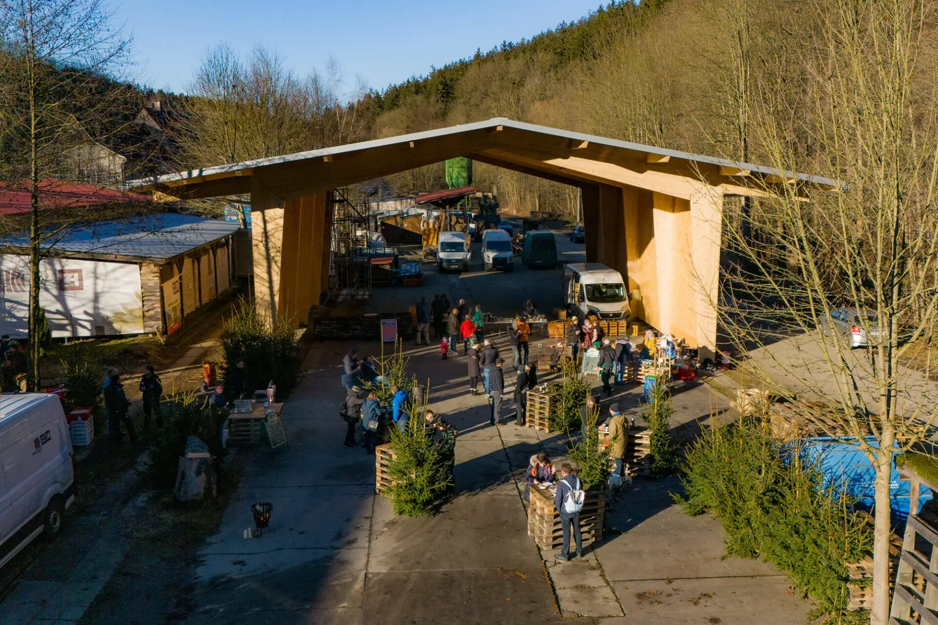 Kunzehaus Holzbau Gewerbehalle Gewerbebau 2024 Tag offene Tuere 4